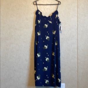 Blue floral dress